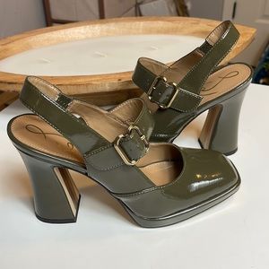Sam Edelman Jildie Mary Jane Sling Back Heel green